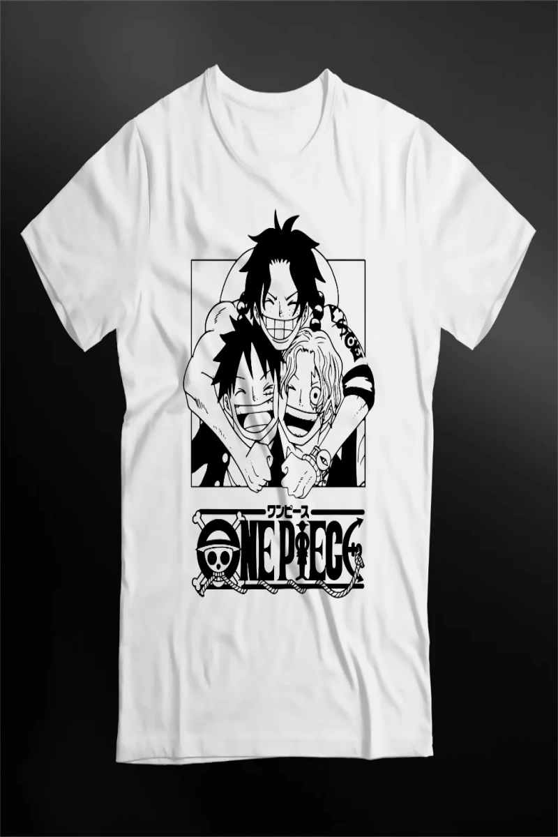 Anime Desenli Unisex Bay Bayan Tişört  Yaz Luffy Zoro Asura
