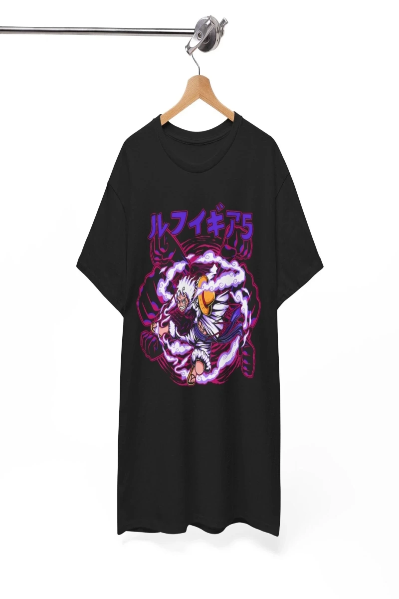 Anime Desenli Unisex Bay Bayan Tişört  Yaz Luffy Zoro Asura