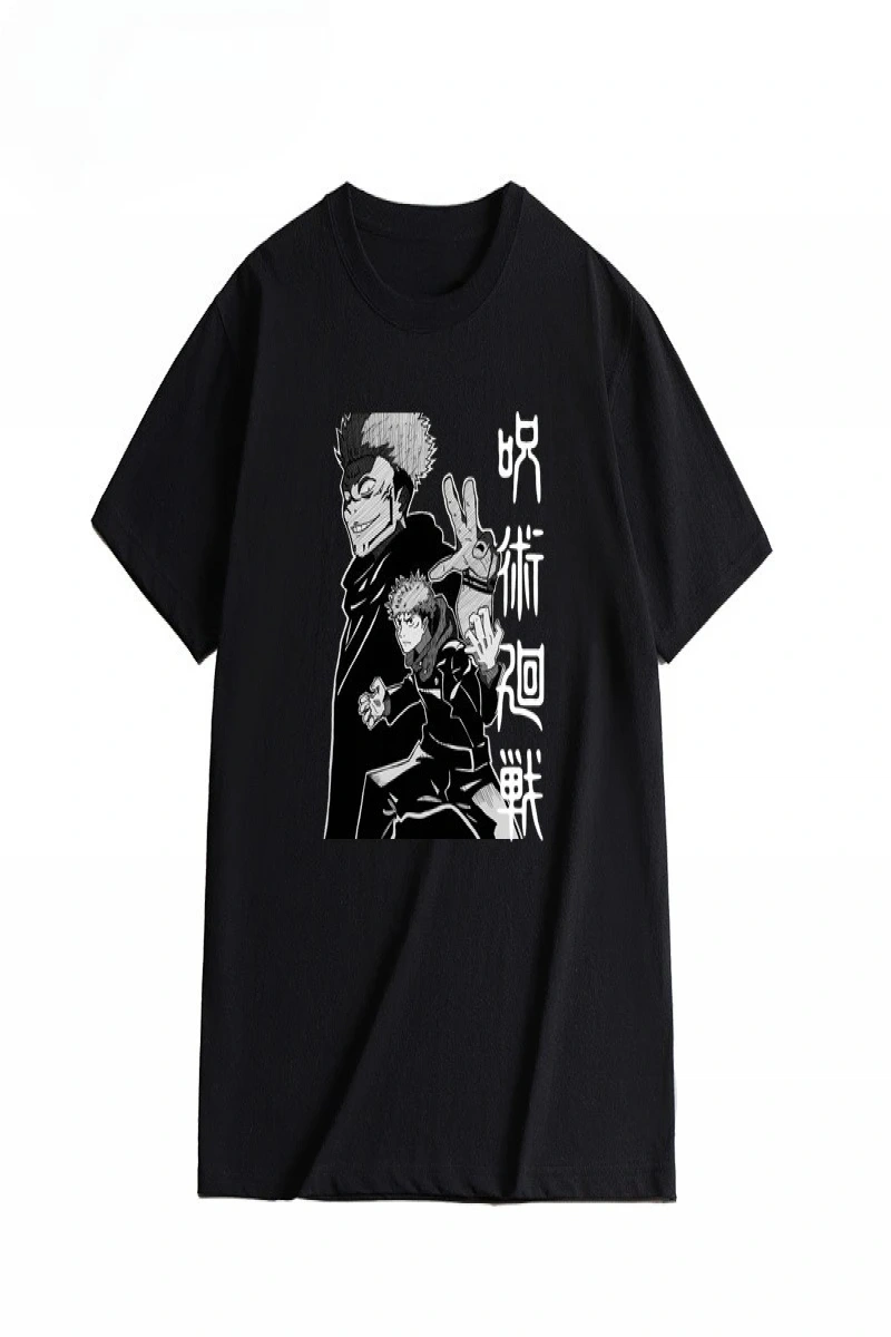 Anime Desenli Unisex Bay Bayan Tişört Yujiyi Jujutsu hattı ‌ ‌