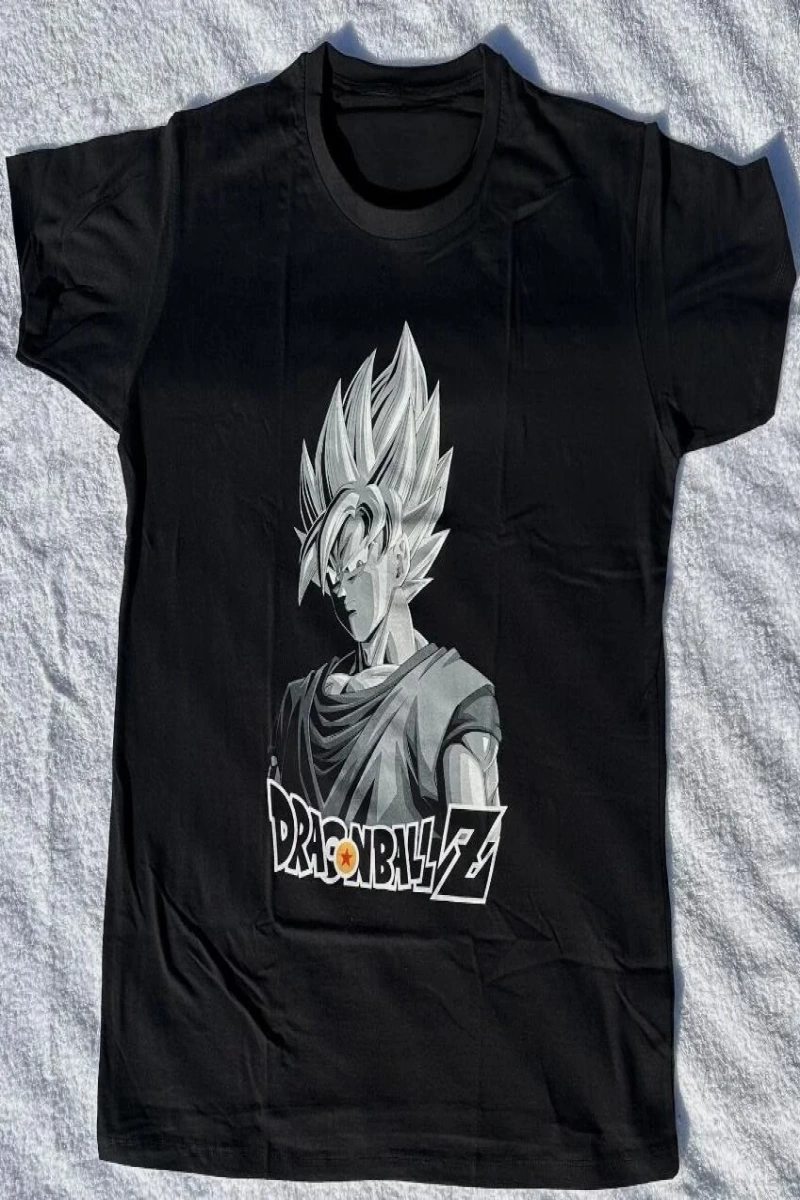 Anime Desenli Unisex Çocuk Tişört  Dragon Ball Z Kamehameha