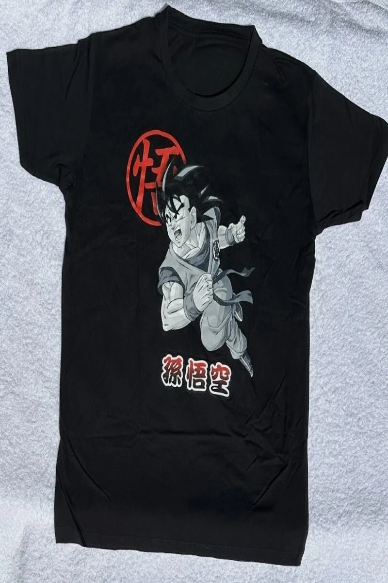 Anime Desenli Unisex Çocuk Tişört  Dragon Ball Z Kamehameha