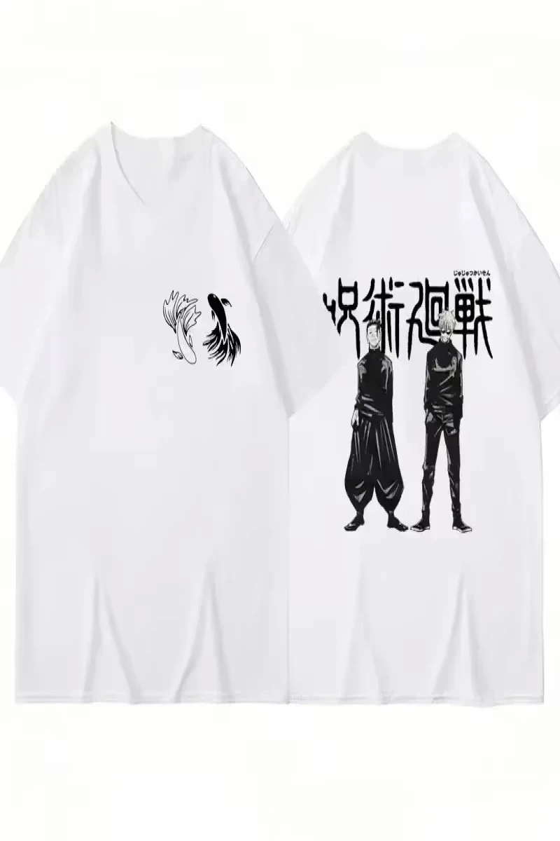 Anime Desenli Unisex Çocuk Tişört  Japa Nese Anime Jujutsu Hattı