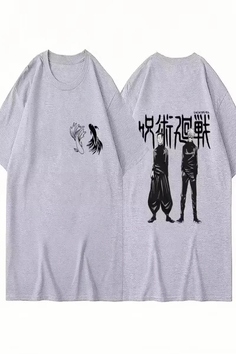 Anime Desenli Unisex Çocuk Tişört  Japa Nese Anime Jujutsu Hattı