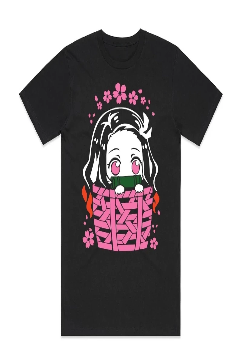 Anime Desenli Unisex Çocuk Tişört  JaponKanao Kamado Nezuko Slayer Anime