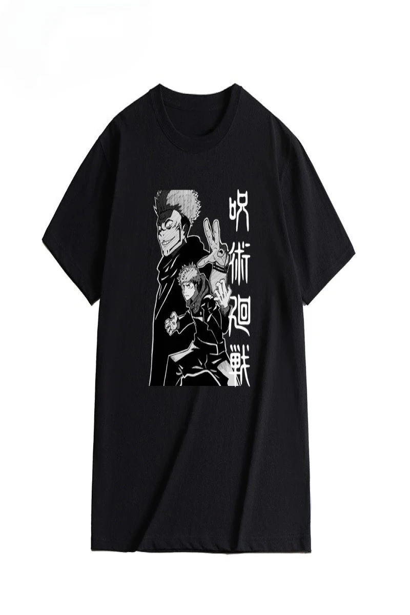 Anime Desenli Unisex Çocuk Tişört  Jujutsu hattı ‌ ‌