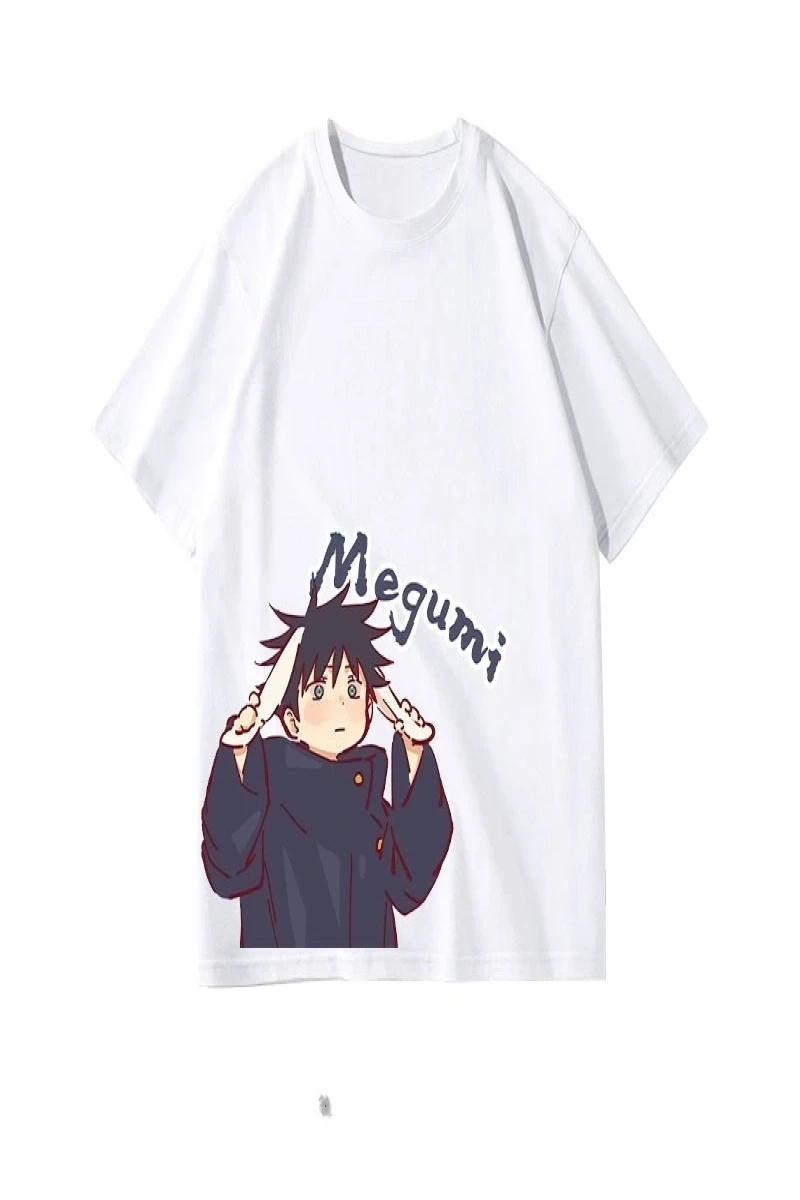 Anime Desenli Unisex Çocuk Tişört  Jujutsu Hattı Fushiguro Megumi ‌