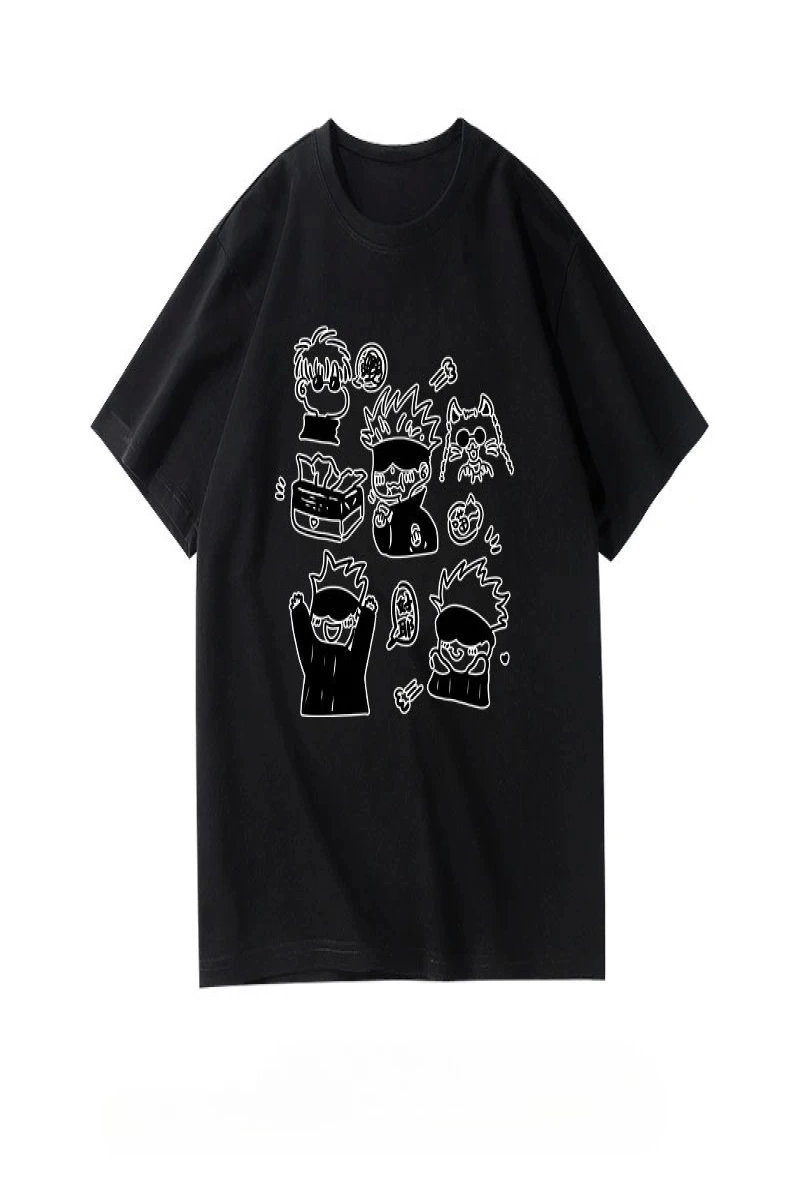 Anime Desenli Unisex Çocuk Tişört  Jujutsu hattı Gojo Satoru