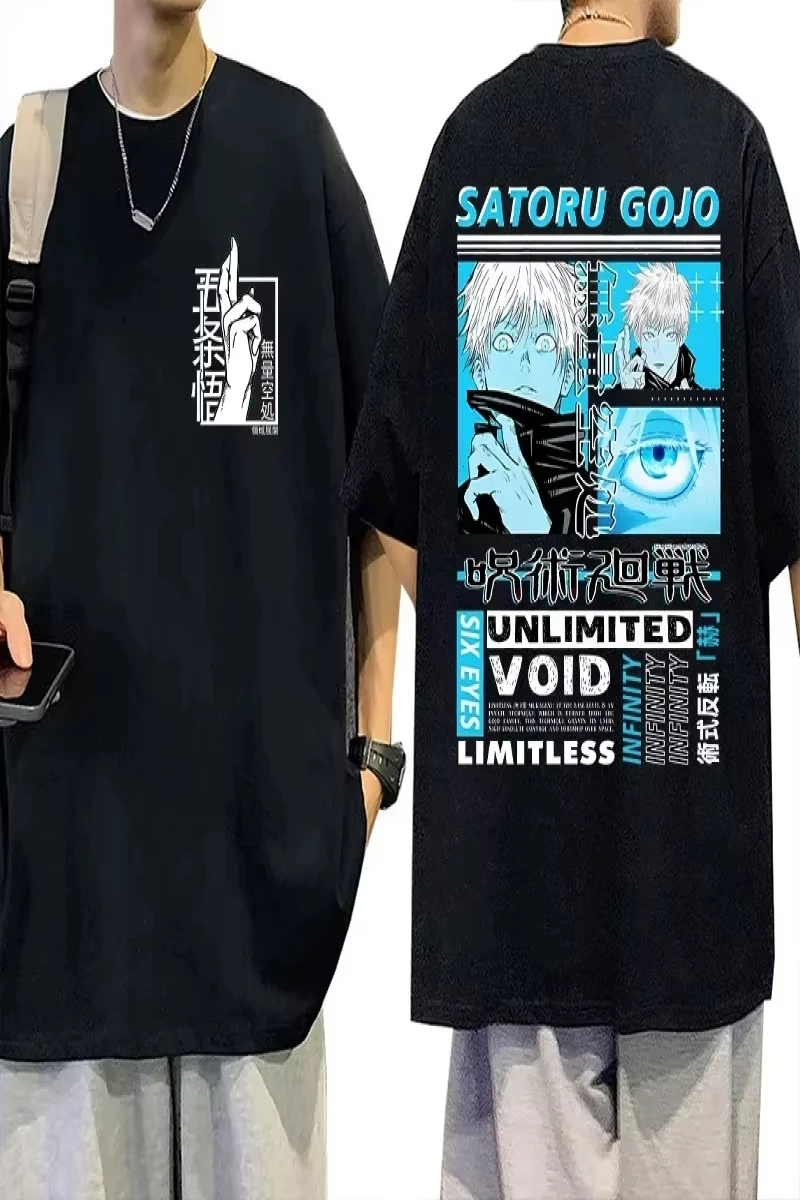 Anime Desenli Unisex Çocuk Tişört  Jujutsu hattı Gojo Satoru