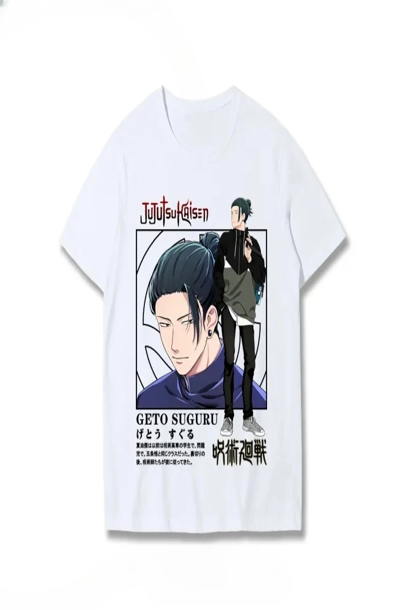 Anime Desenli Unisex Çocuk Tişört  Jujutsu Kaisen Gojo Satoru