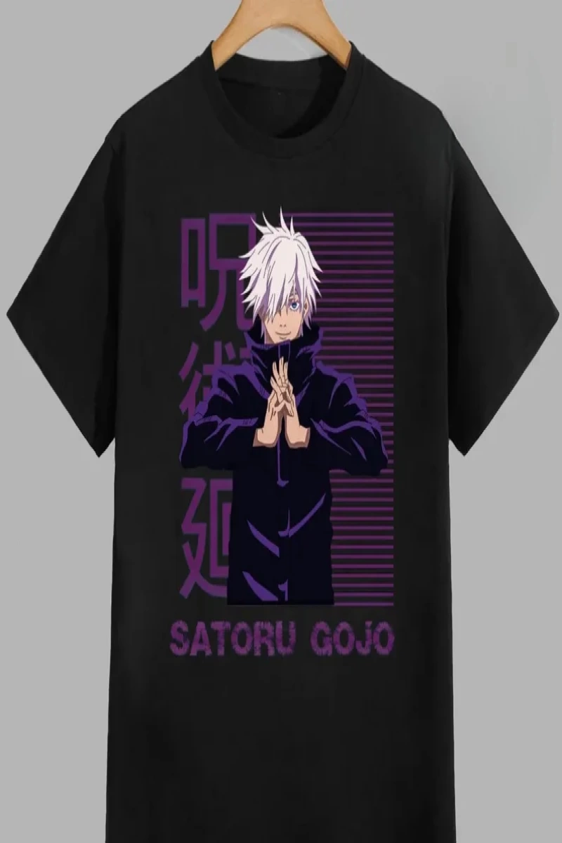 Anime Desenli Unisex Çocuk Tişört  Jujutsu Kaisen Gojo Satoru