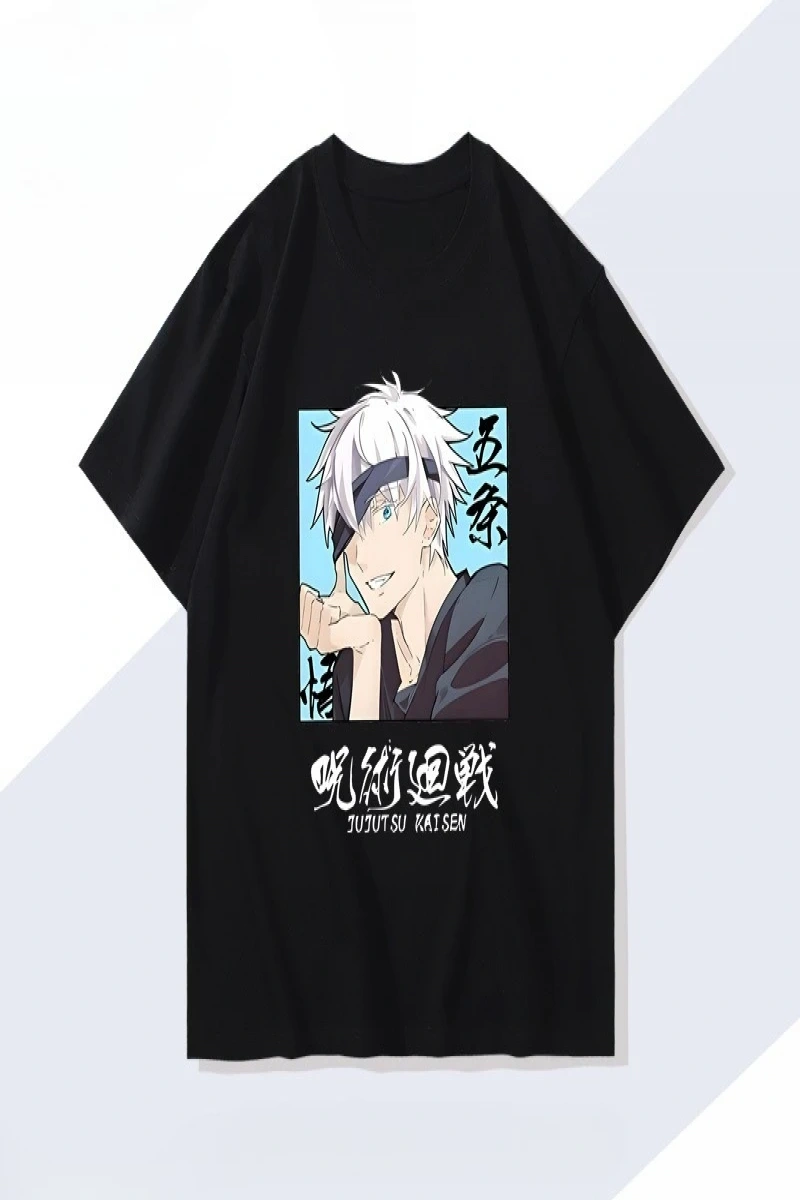 Anime Desenli Unisex Çocuk Tişört  Jujutsu Kaisen Gojo Satoru