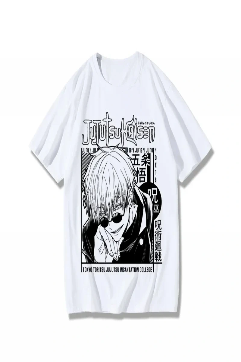 Anime Desenli Unisex Çocuk Tişört  Jujutsu Kaisen Gojo Satoru