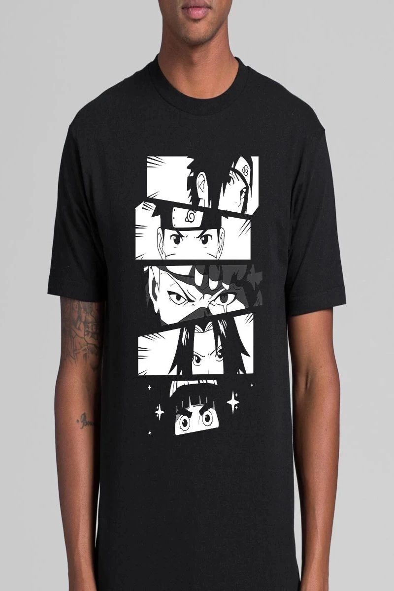 Anime Desenli Unisex Çocuk Tişört  Naruto