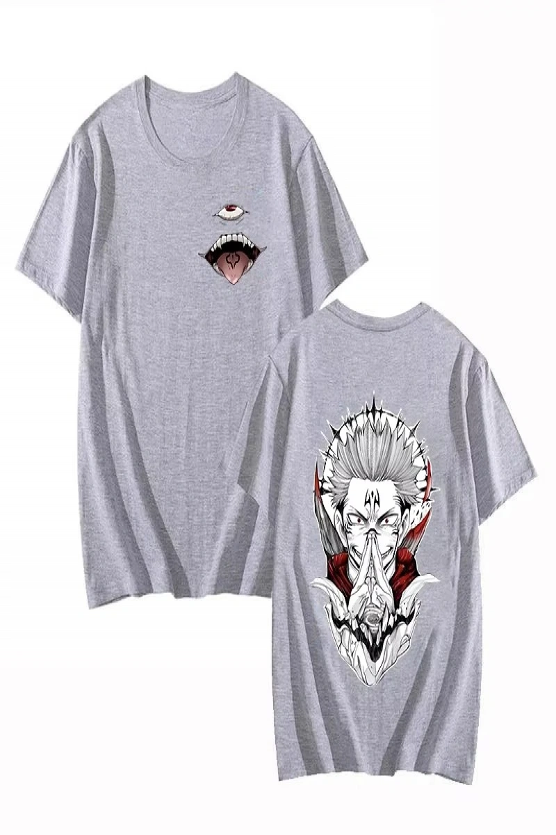 Anime Desenli Unisex Çocuk Tişört  Ryomen Sukuna