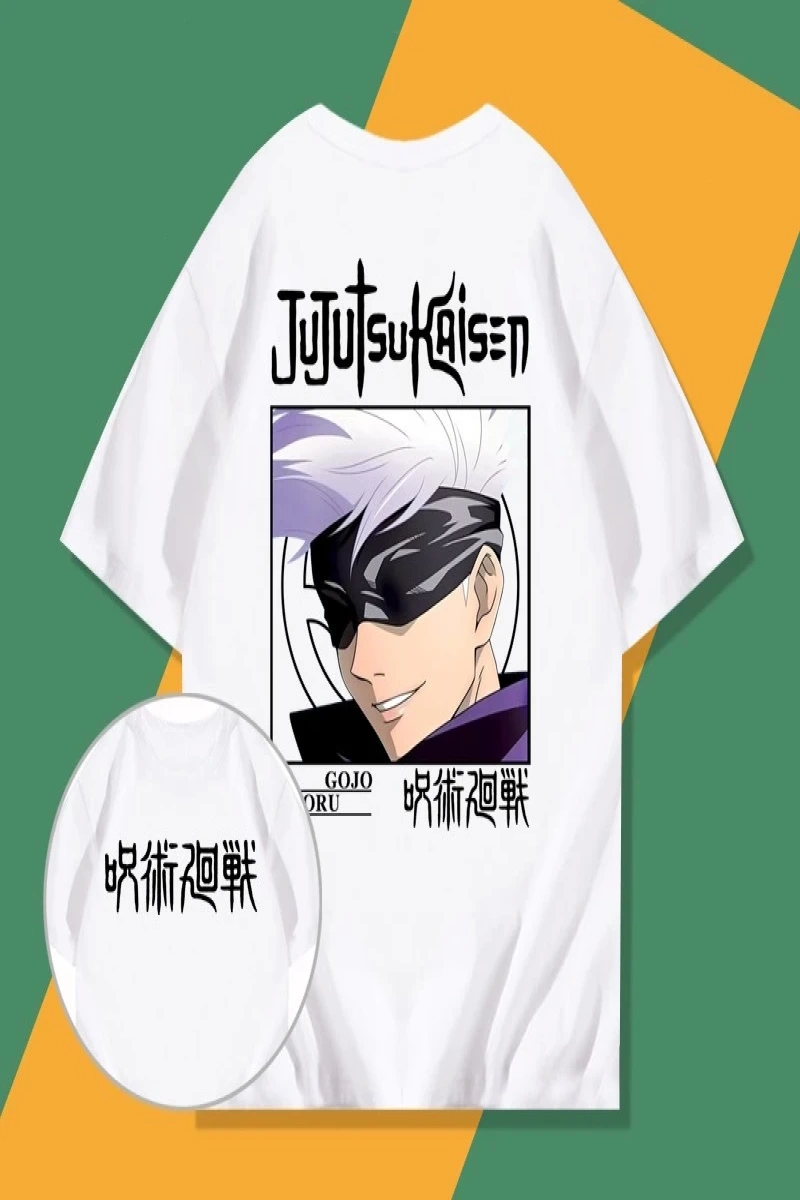 Anime Desenli Unisex Çocuk Tişört Satoru RT Ryomen Sukuna ‌ Jujutsu