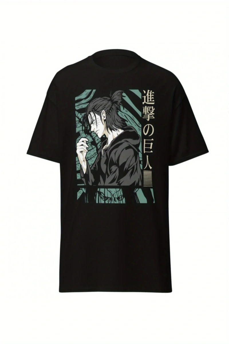 Anime Desenli Unisex Çocuk Tişört  Titan