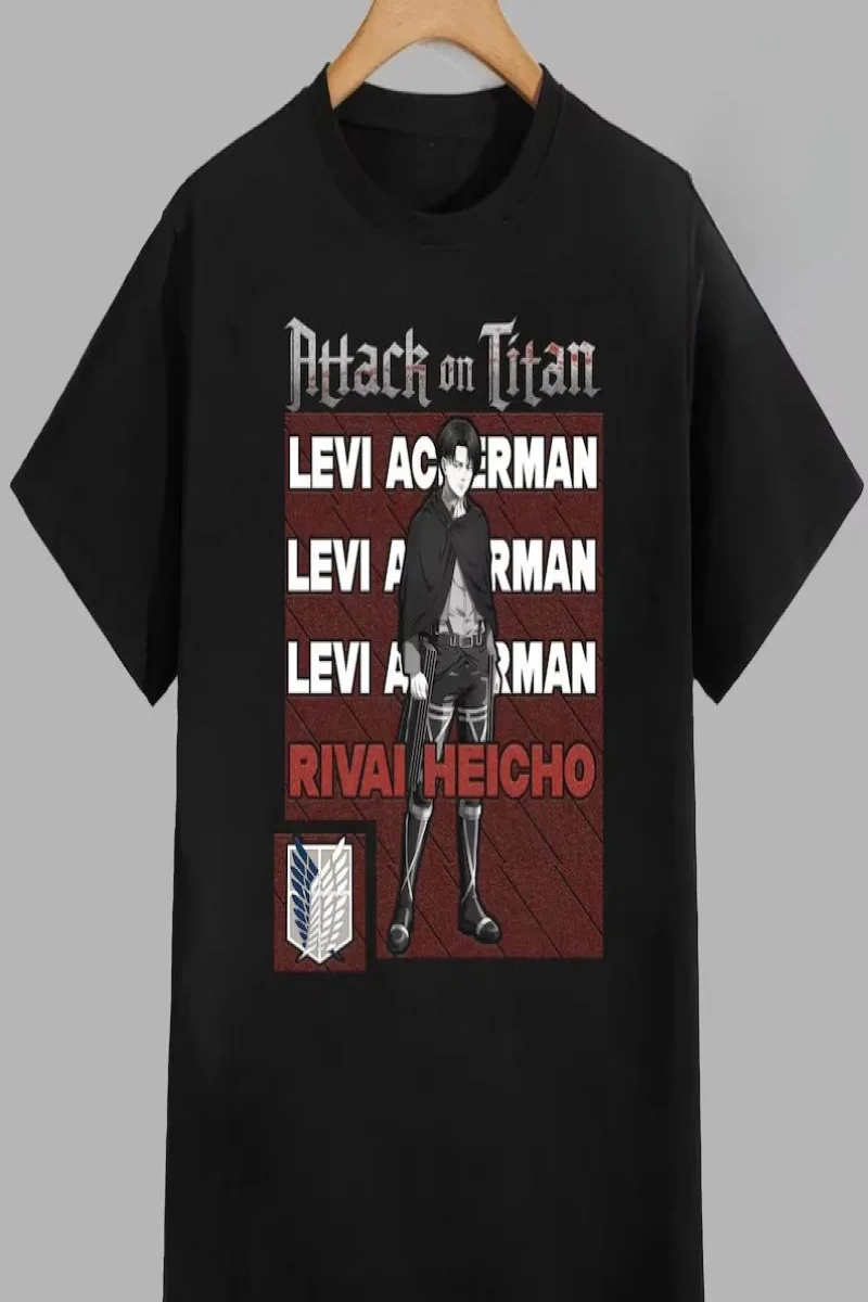 Anime Desenli Unisex Çocuk Tişört  Titanlar Anime