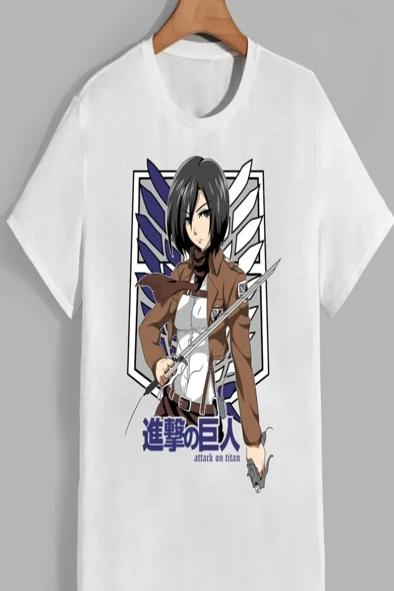 Anime Desenli Unisex Çocuk Tişört  Titanlar Anime