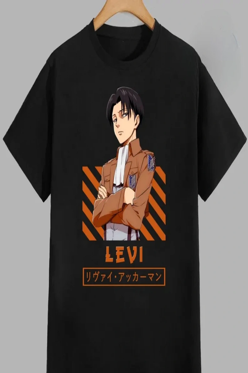 Anime Desenli Unisex Çocuk Tişört  Titanlar Anime