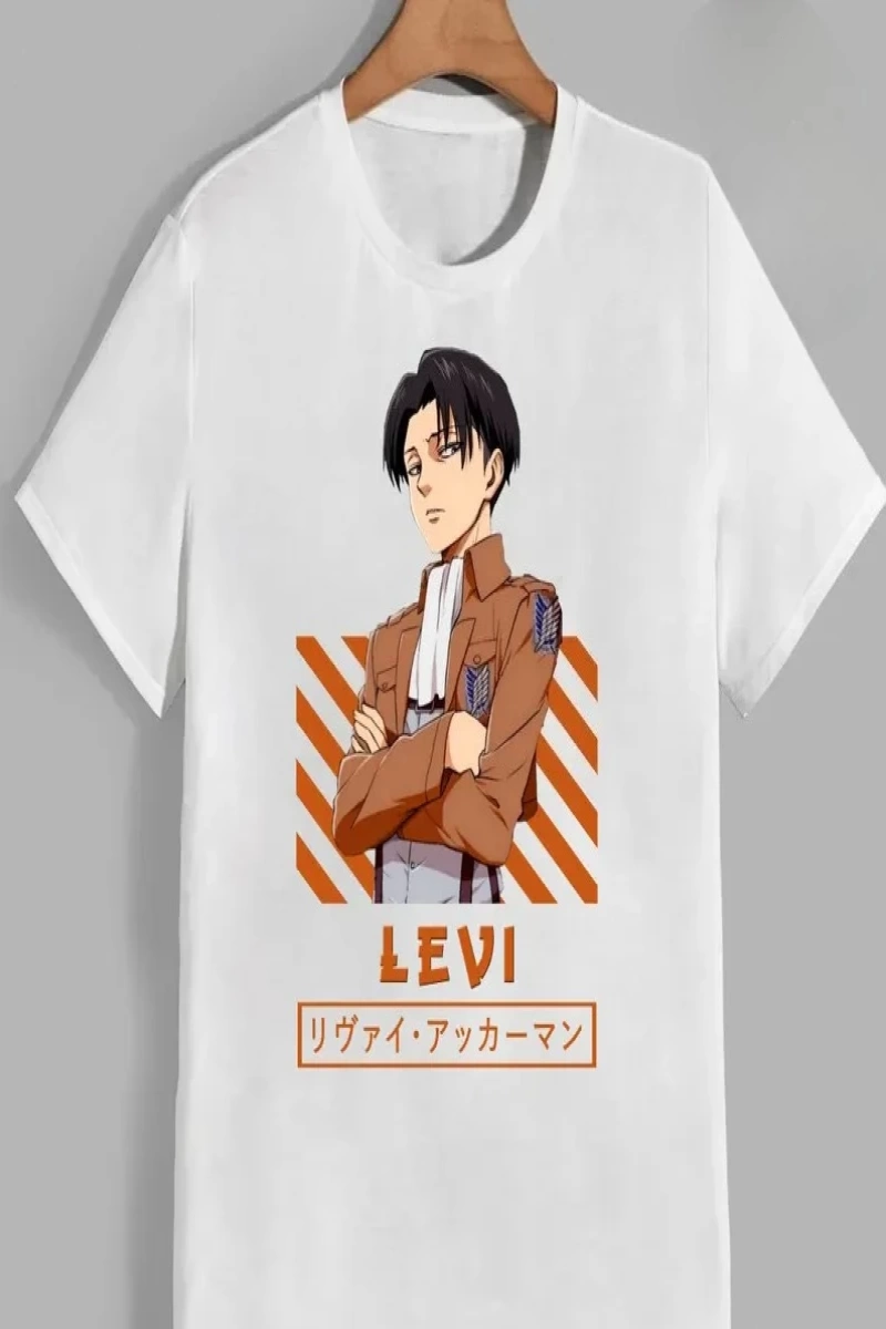 Anime Desenli Unisex Çocuk Tişört  Titanlar Anime