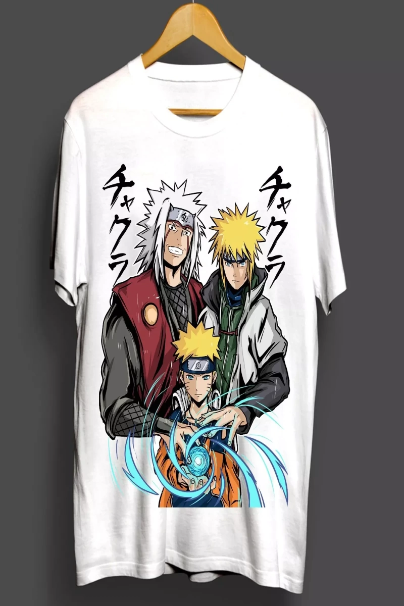 Anime Desenli Unisex Çocuk Tişört  Uzumaki Naruto