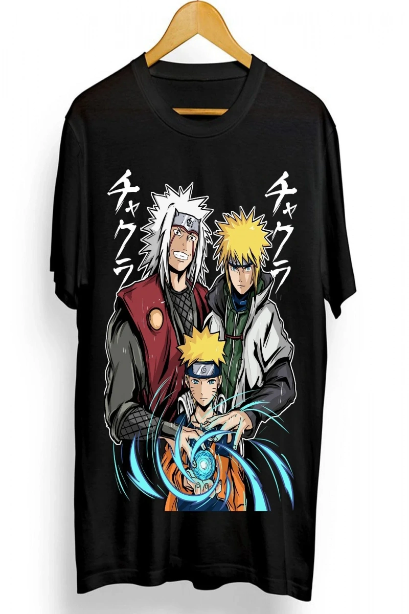 Anime Desenli Unisex Çocuk Tişört  Uzumaki Naruto