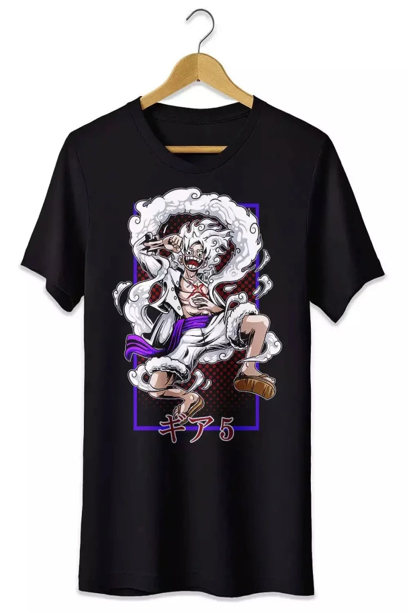 Anime Desenli Unisex Çocuk Tişört  Yaz Luffy Zoro Asura