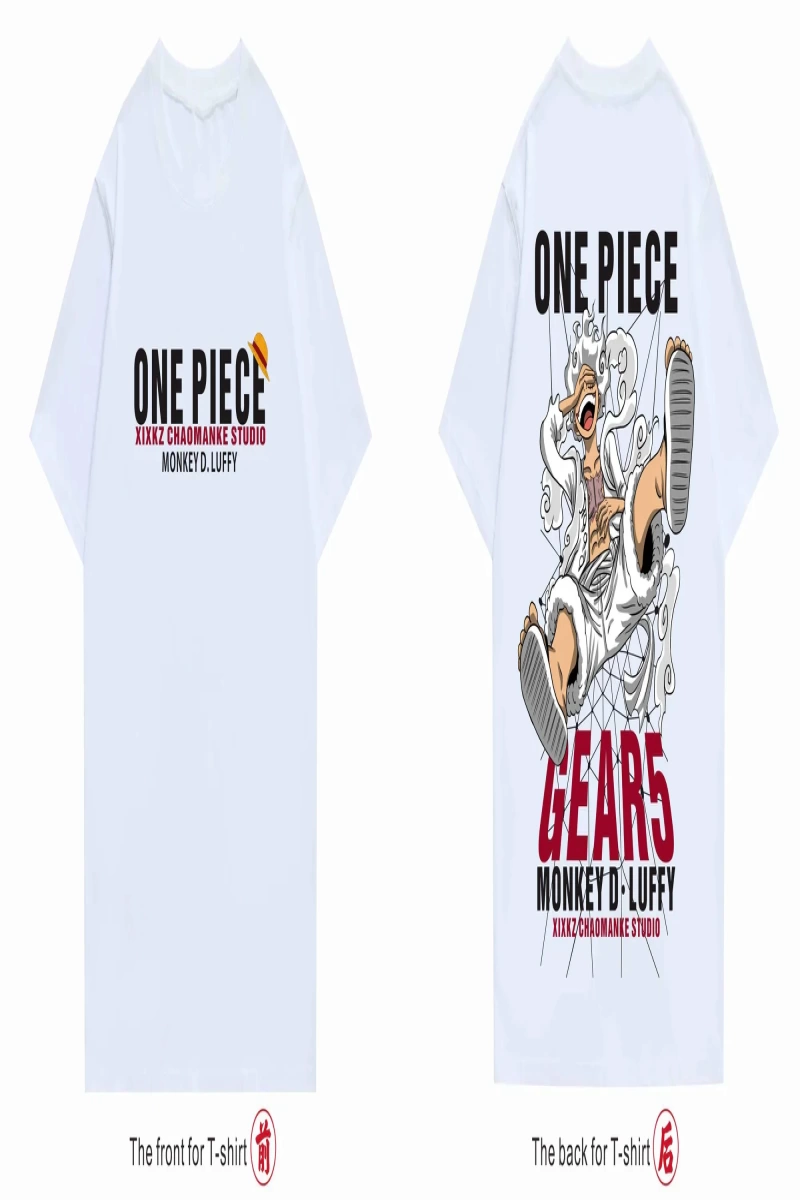 Anime Desenli Unisex Çocuk Tişört  Yaz Luffy Zoro Asura