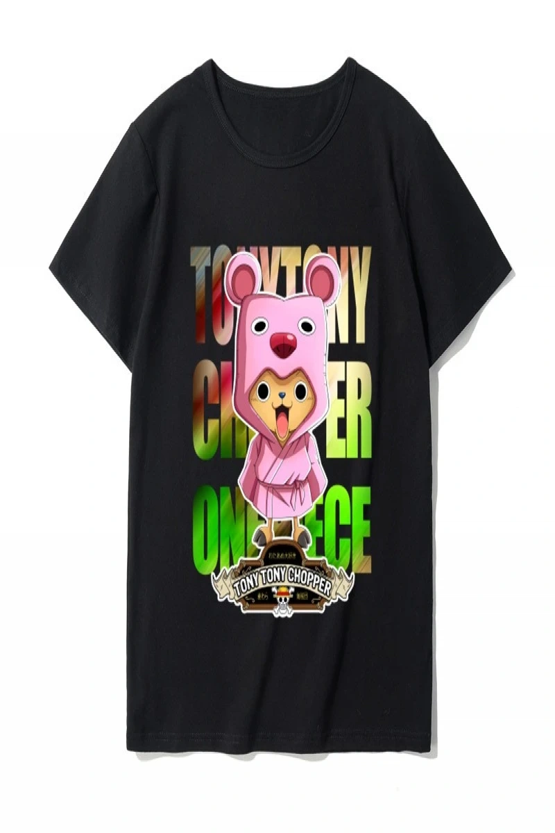 Anime Desenli Unisex Çocuk Tişört  Yaz Luffy Zoro Asura
