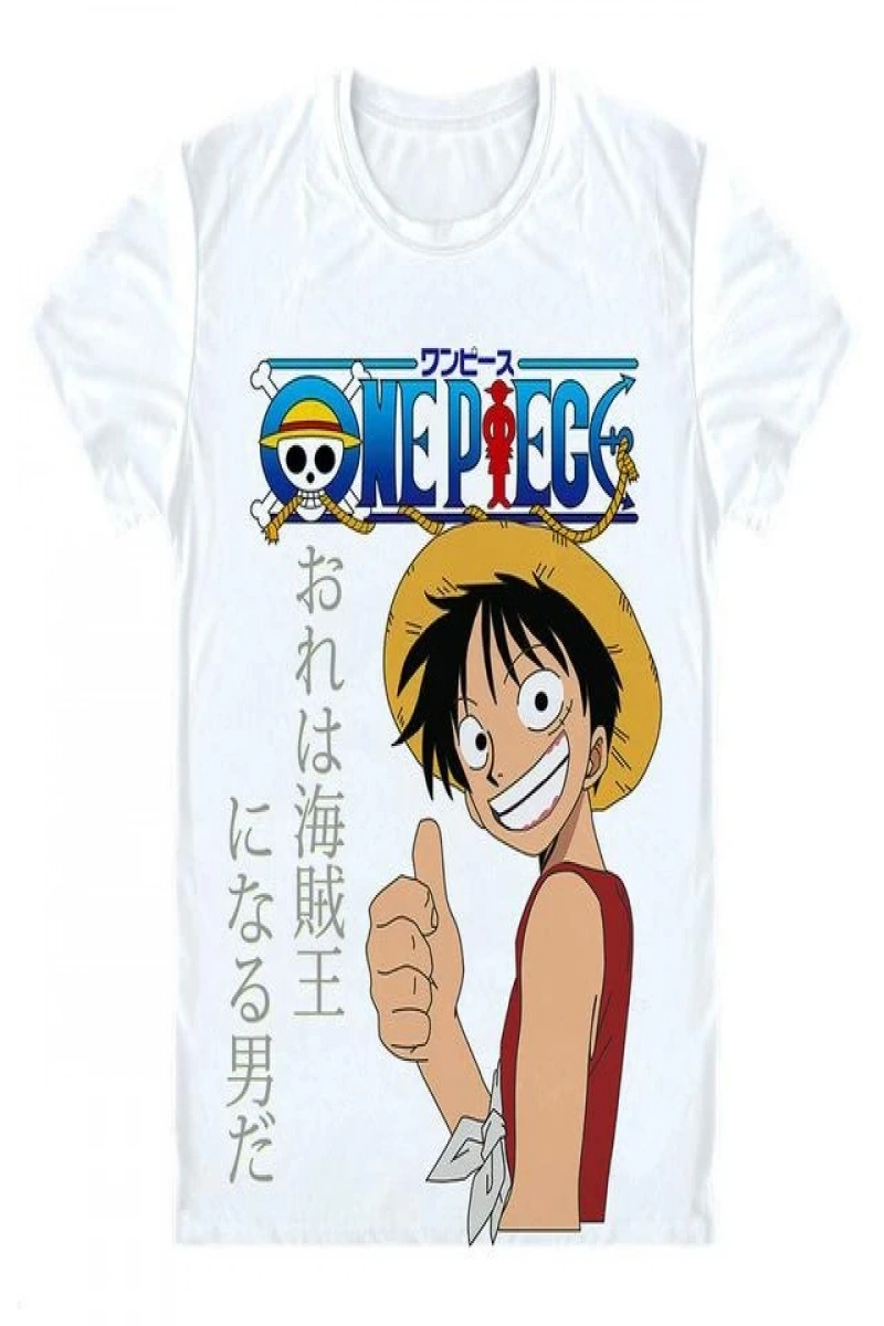 Anime Desenli Unisex Çocuk Tişört  Yaz Luffy Zoro Asura