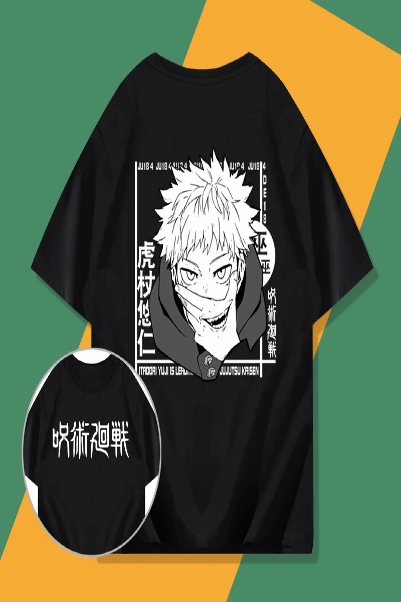 Anime Desenli Unisex Çocuk Tişört Yujiyi‌ Jujutsu hattı ‌ Gojo Satoru