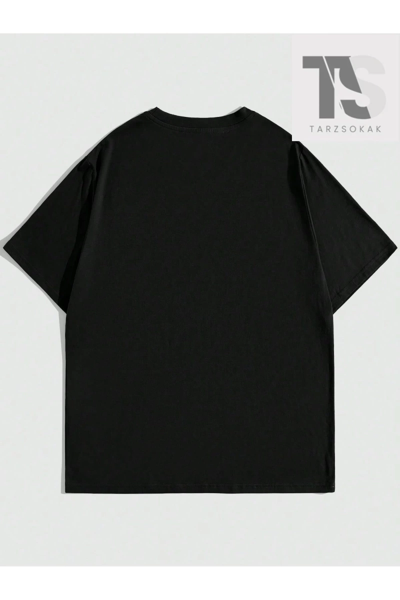 Anime Erkek Kafatası Baskılı T-shirt