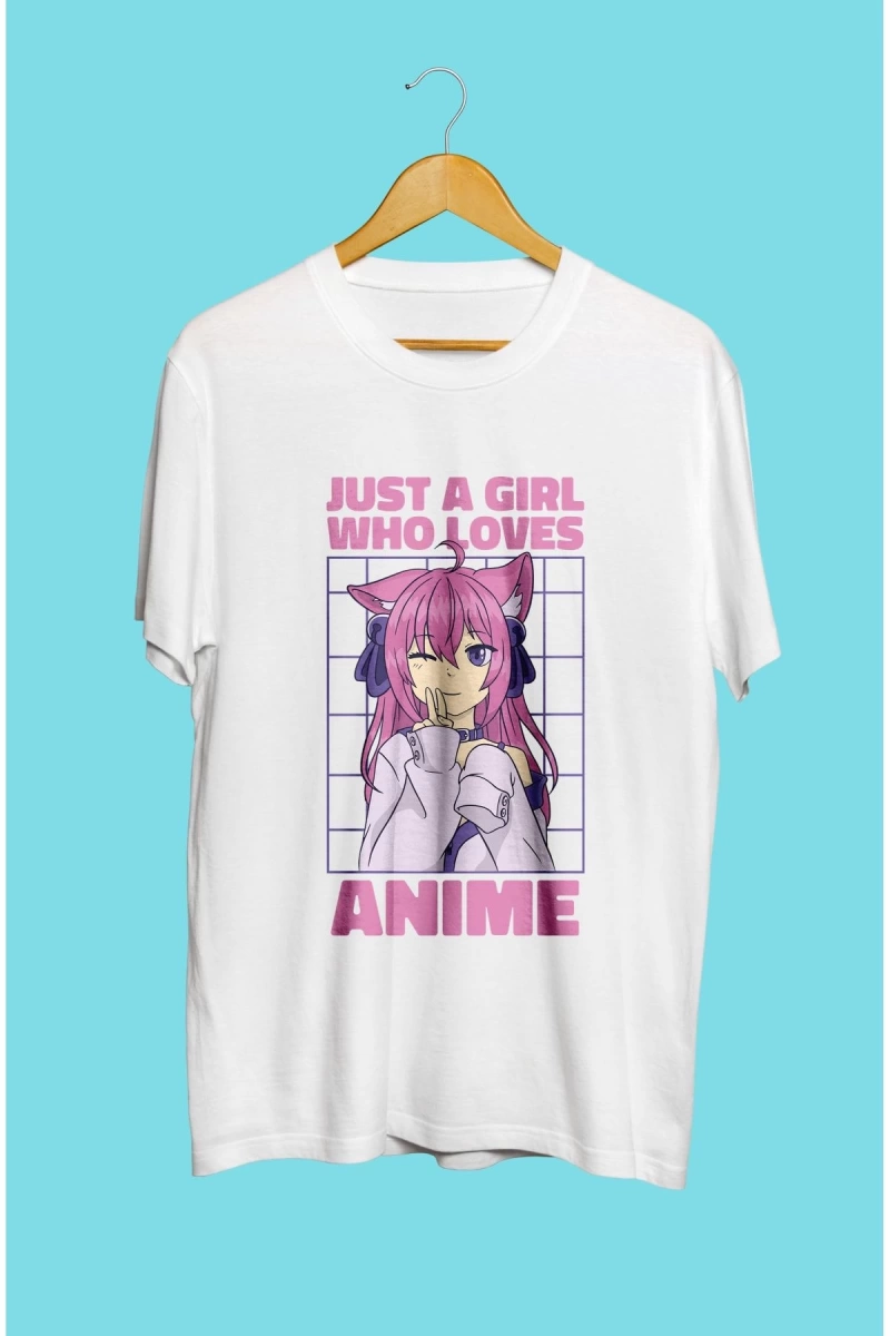 Anime Kızları Anime Çizim Baskılı Unisex Tişört
