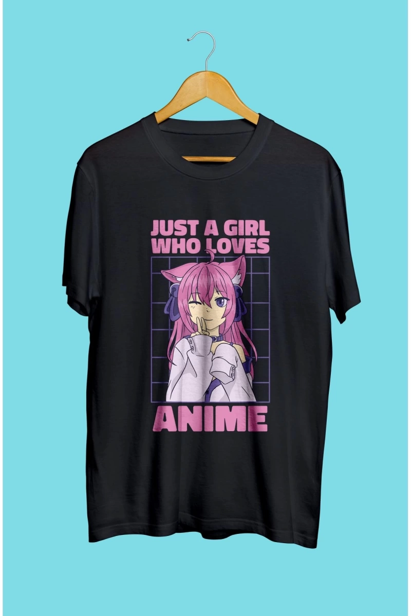 Anime Kızları Anime Çizim Baskılı Unisex Tişört