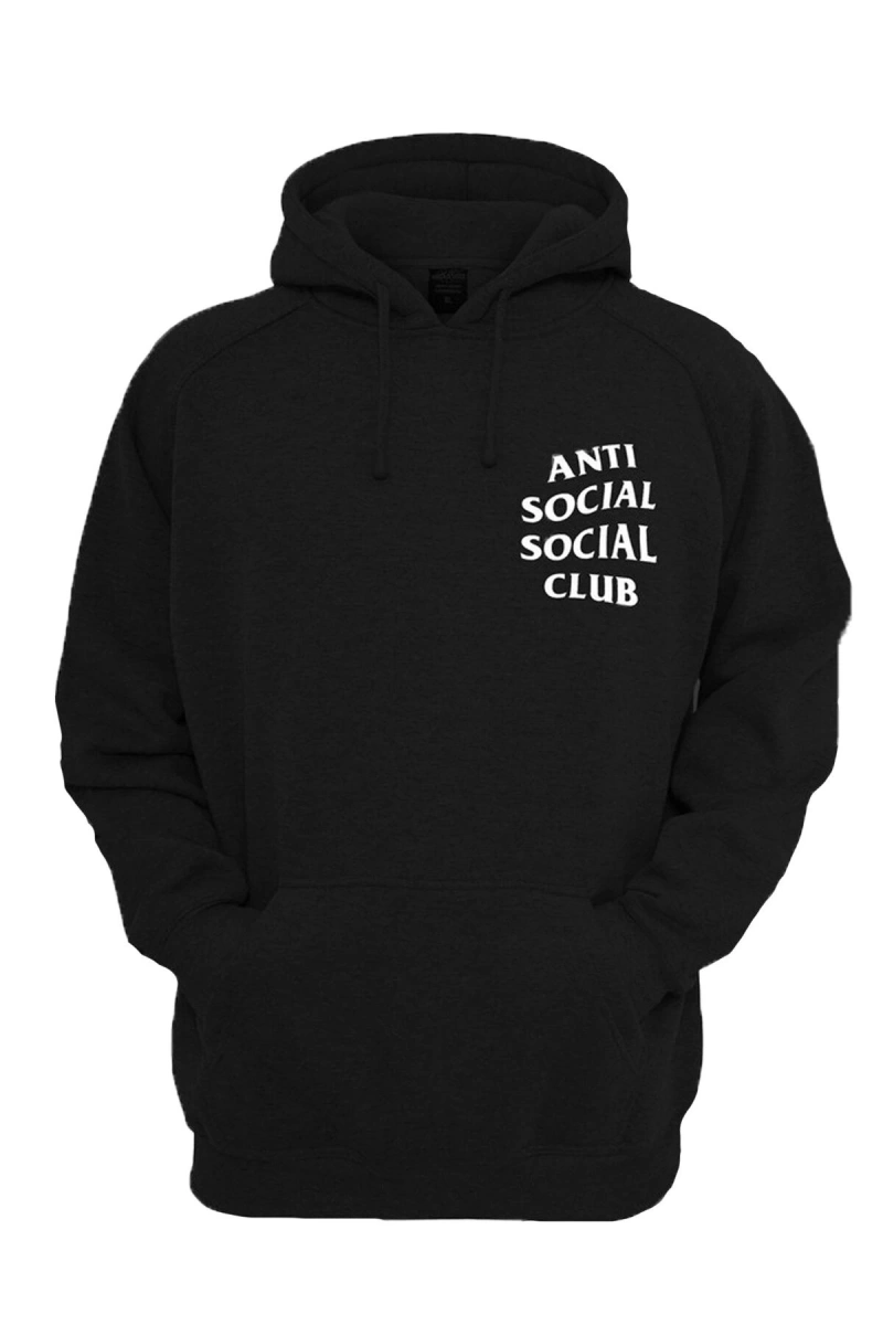 Anti Social Club Hoodie Siyah
