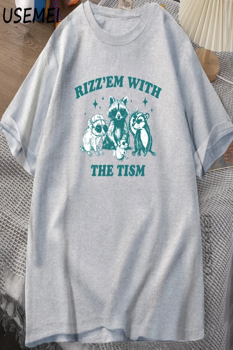 Aptal Kaz Gevşek T Shirt Erkekler Kadınlar için Komik Cowgirl Batı Tee90s Moda Yuvarl 2822