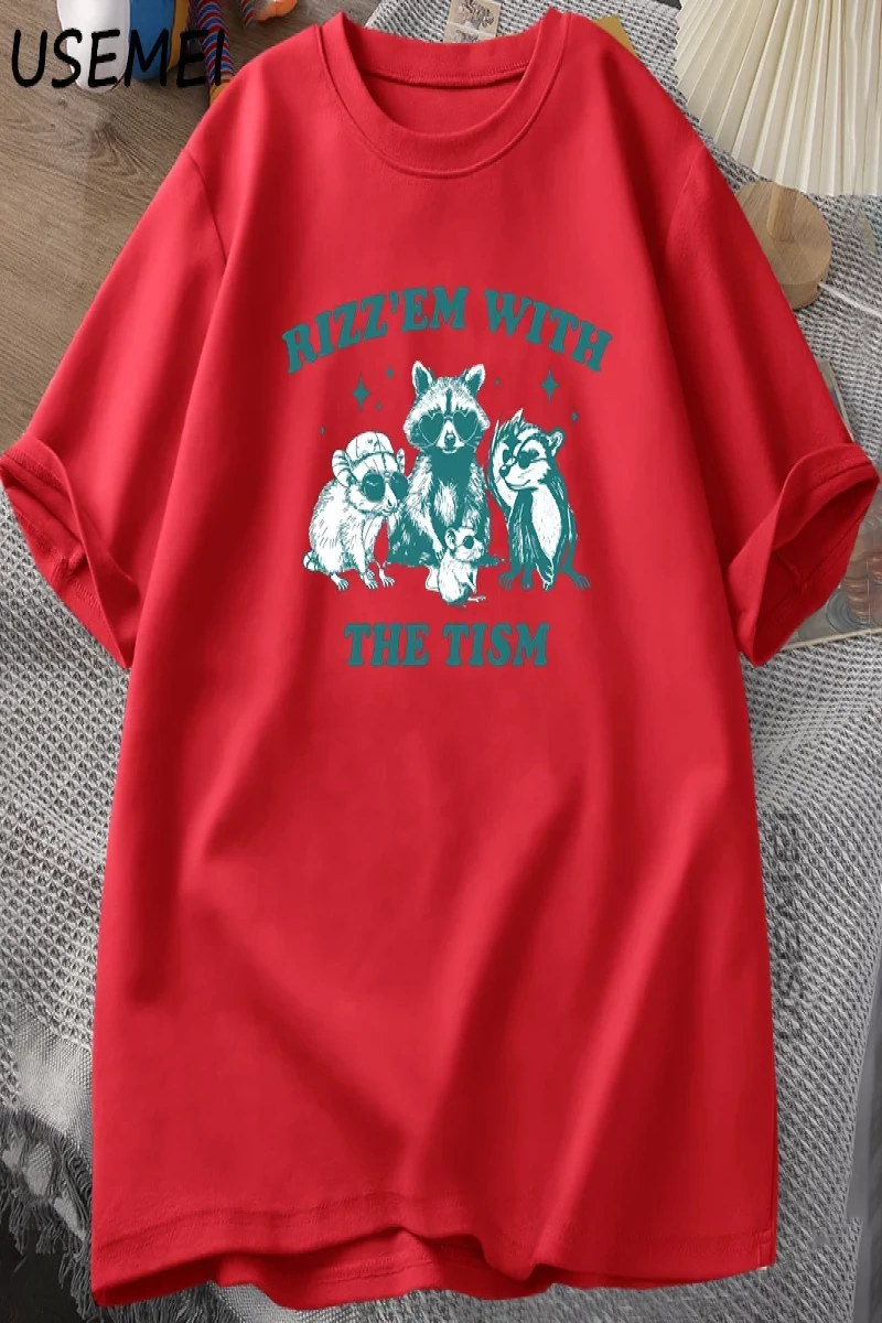 Aptal Kaz Gevşek T Shirt Erkekler Kadınlar için Komik Cowgirl Batı Tee90s Moda Yuvarl 2822