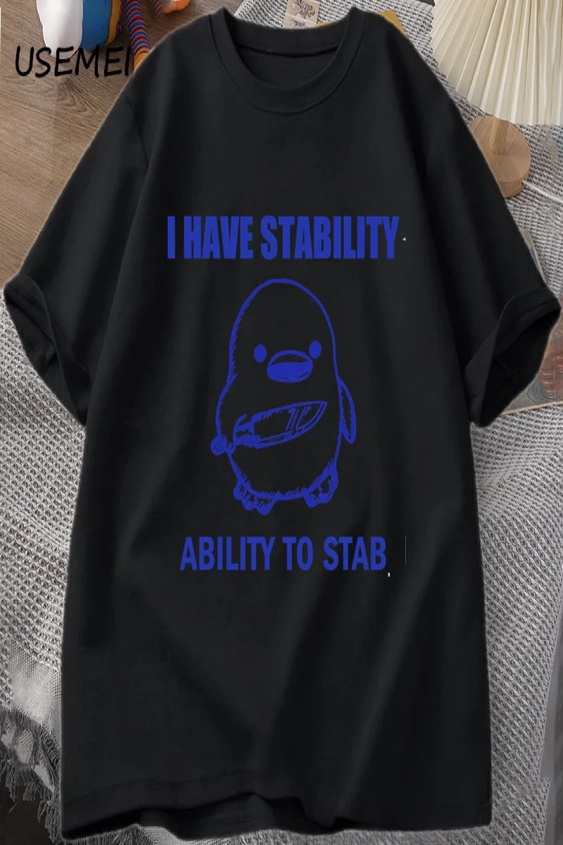 Aptal Kaz T Shirt Çok Aptal T-Shirt Pamuk Kısa Kollu Erkek Kadın Moda Baskı Tshirt Yüksek Kal 2807