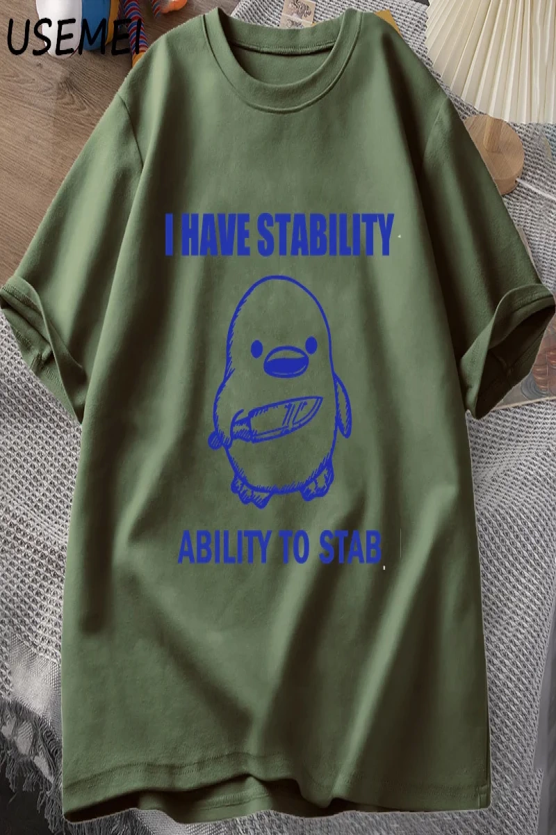 Aptal Kaz T Shirt Çok Aptal T-Shirt Pamuk Kısa Kollu Erkek Kadın Moda Baskı Tshirt Yüksek Kal 2807
