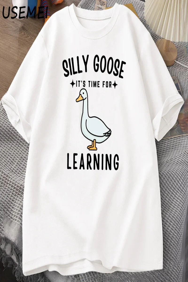 Aptal kaz T Shirt ilk gün okul T-Shirt komik geri okul Tee öğretmen Tshirt erkekler kadınlar  3059