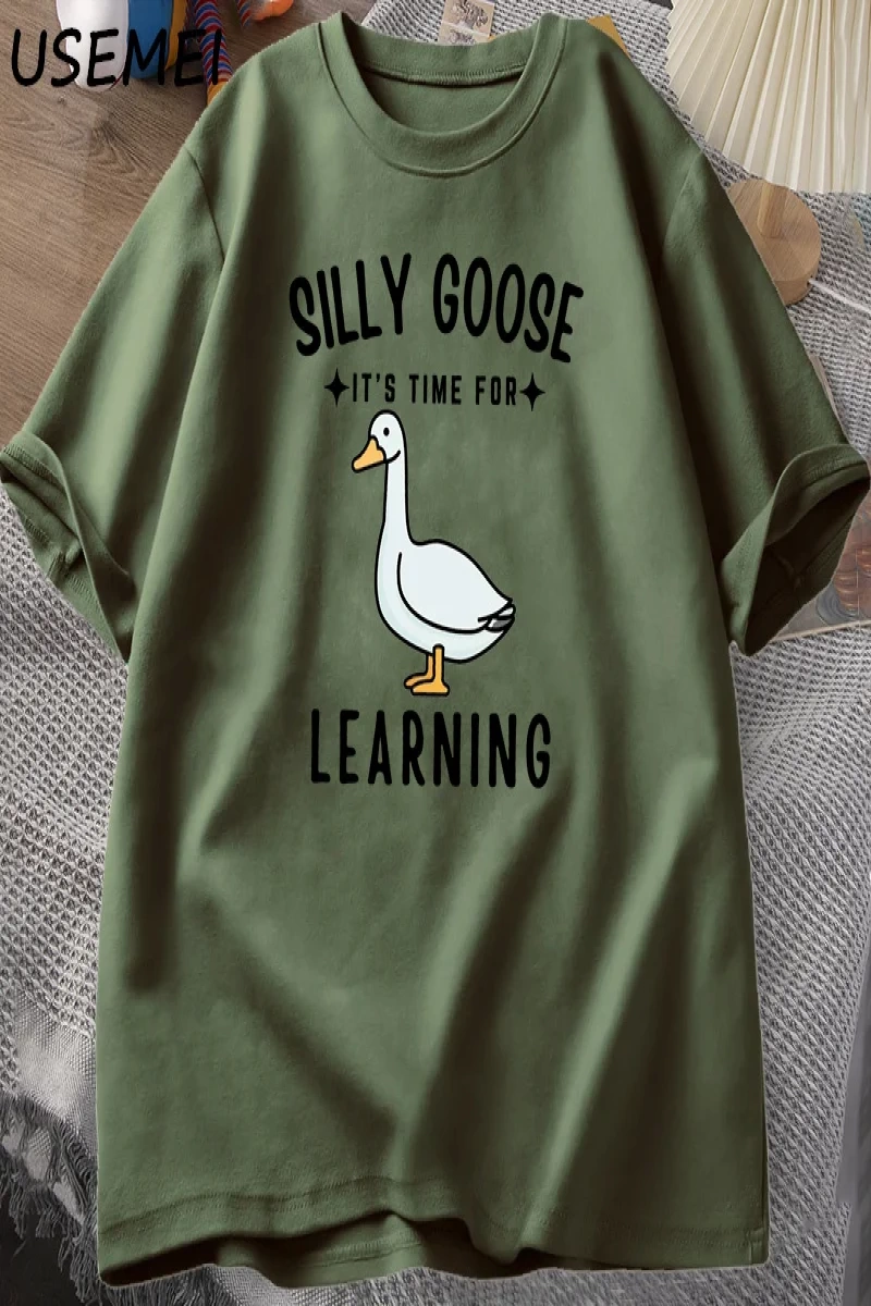 Aptal kaz T Shirt ilk gün okul T-Shirt komik geri okul Tee öğretmen Tshirt erkekler kadınlar  3059