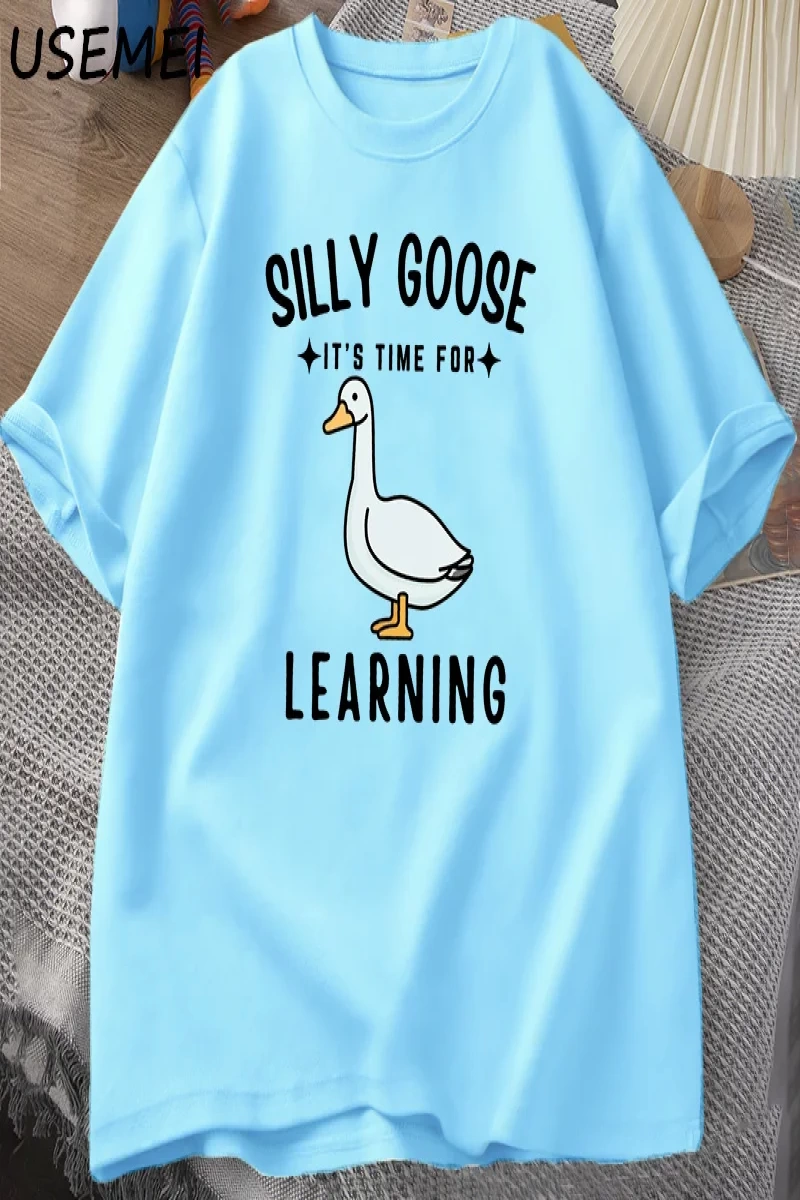 Aptal kaz T Shirt ilk gün okul T-Shirt komik geri okul Tee öğretmen Tshirt erkekler kadınlar  3059