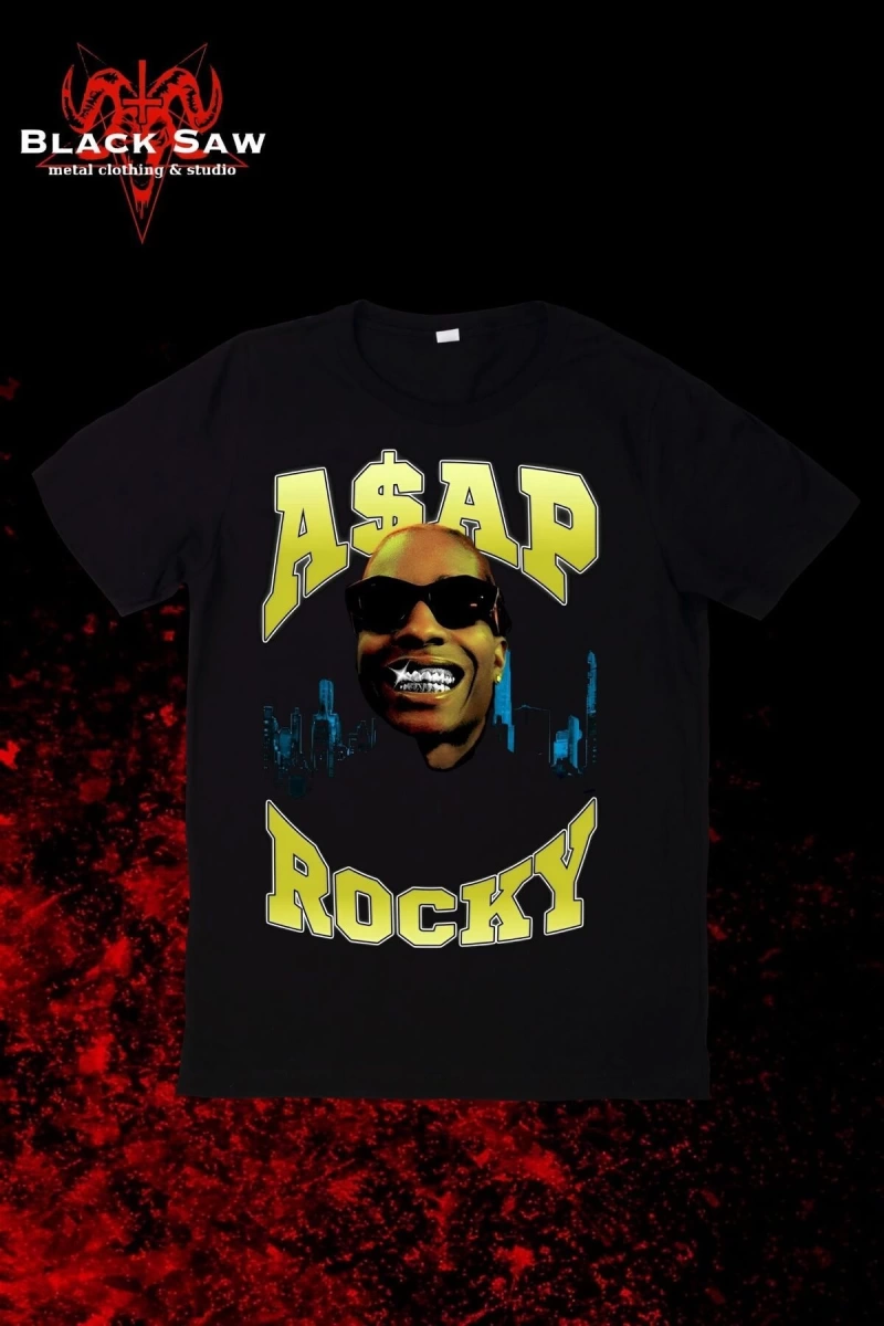 ASAP ROCKY Desenli KODSİYAHSAW