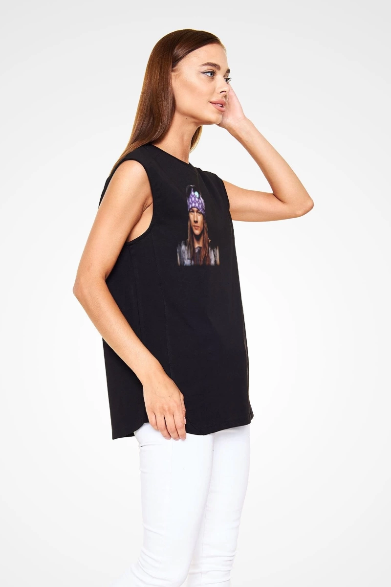Axl Rose Siyah Kolsuz Tişört T-shirt