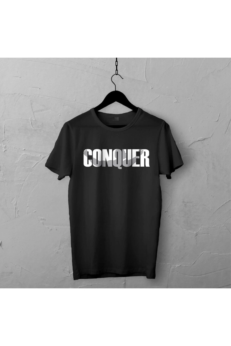 Babee Conquer (arnold) Tasarımlı T-shirt Unisex Prime,çatlama Solma Yapmaz,gym Motivation Tas