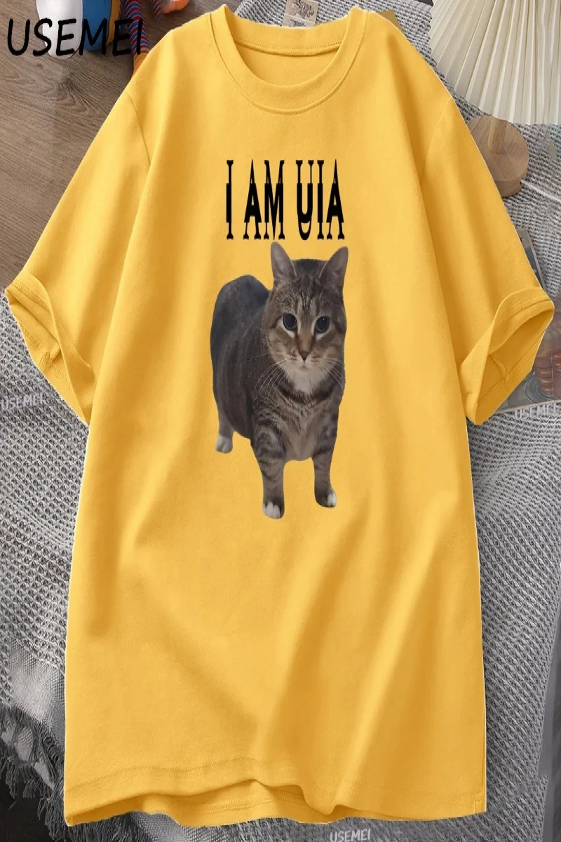 Ben Deliğe Gidiyorum Komik Kedi Meme Baskılı T Shirt Erkekler Kadınlar için Aptal Çirkin T-sh 2875