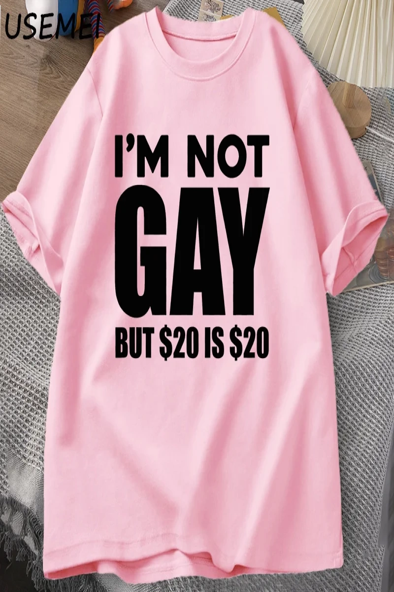 Ben Eşcinsel Değilim Ama 20dir 20 T Shirt Komik Erkek Kadın LGBTQ Eşcinsel Gurur Tişörtleri  2920