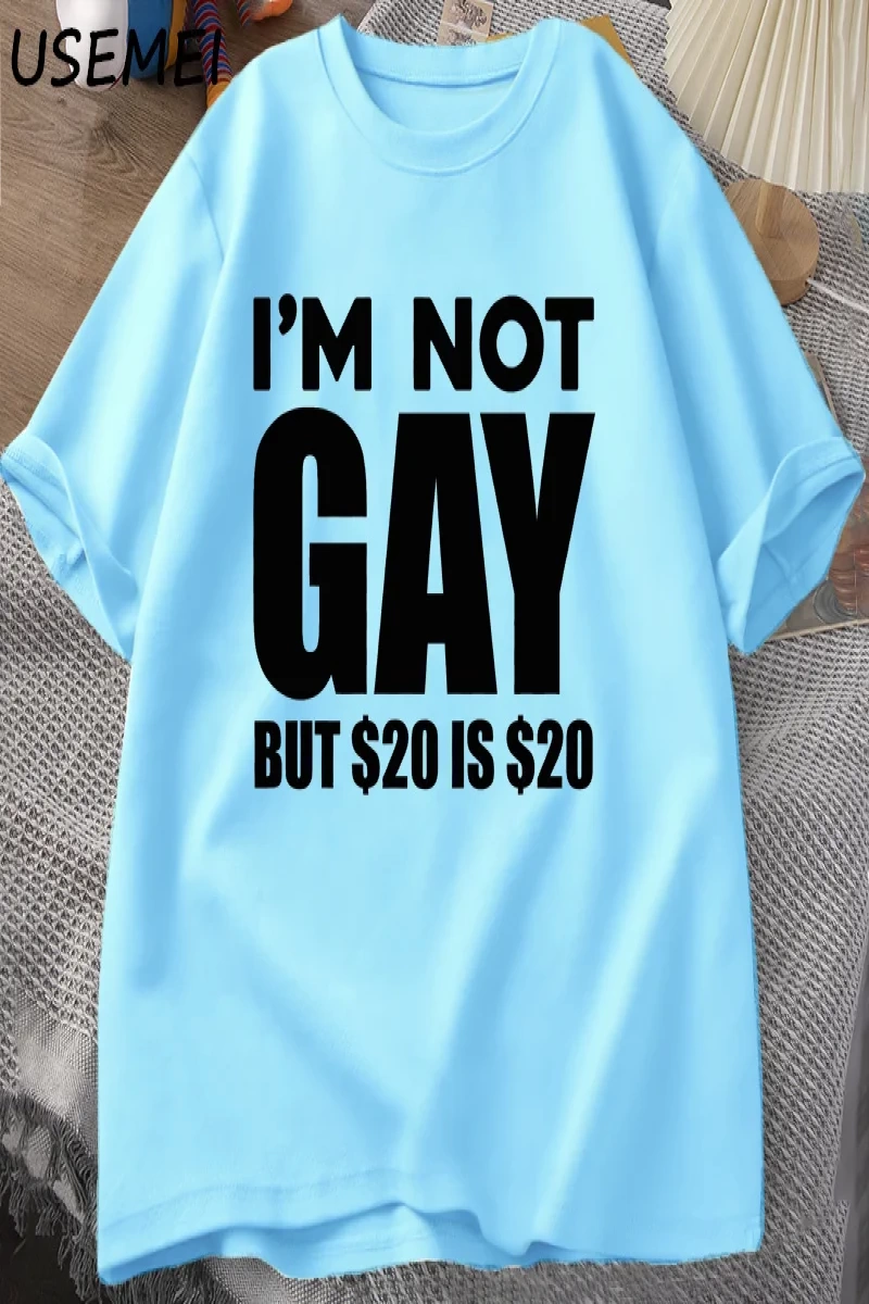 Ben Eşcinsel Değilim Ama 20dir 20 T Shirt Komik Erkek Kadın LGBTQ Eşcinsel Gurur Tişörtleri  2920