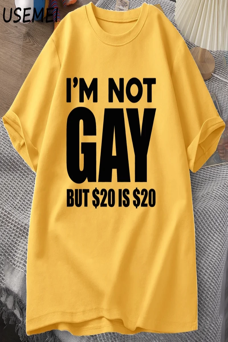 Ben Eşcinsel Değilim Ama 20dir 20 T Shirt Komik Erkek Kadın LGBTQ Eşcinsel Gurur Tişörtleri  2920