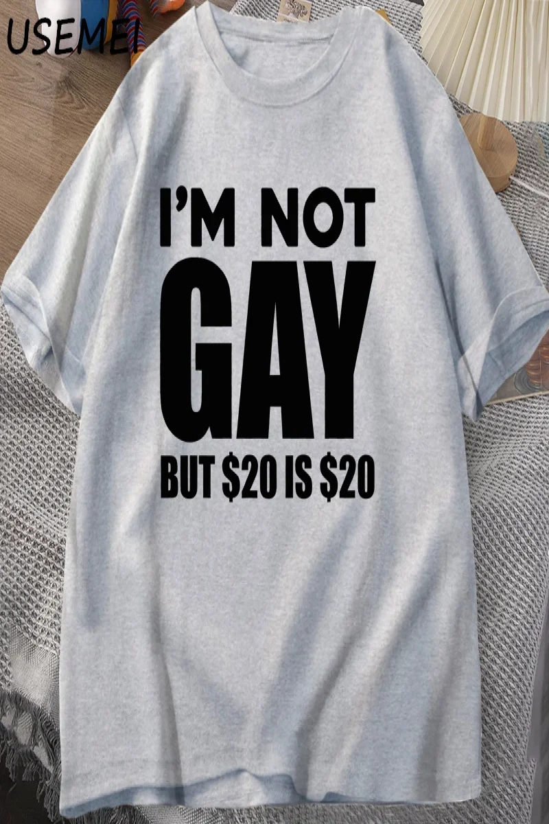Ben Eşcinsel Değilim Ama 20dir 20 T Shirt Komik Erkek Kadın LGBTQ Eşcinsel Gurur Tişörtleri  2920